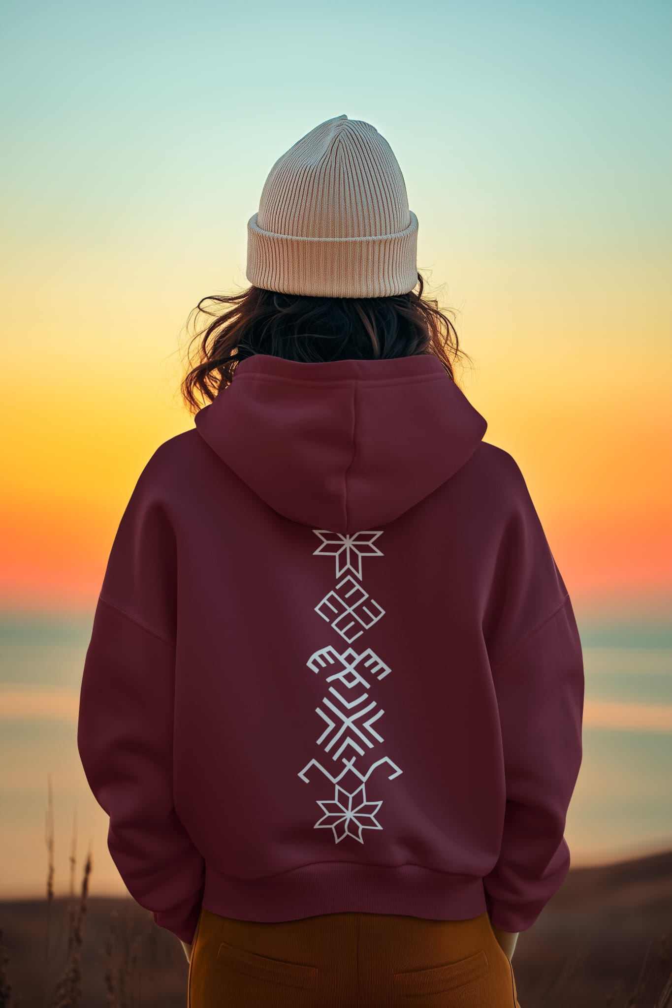 Latviešu zīmes - Latvian Symbols Hoodie