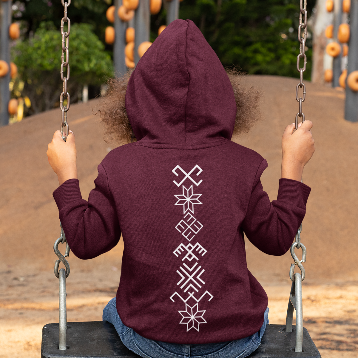 Latviešu zīmes - Latvian Symbols Hoodie