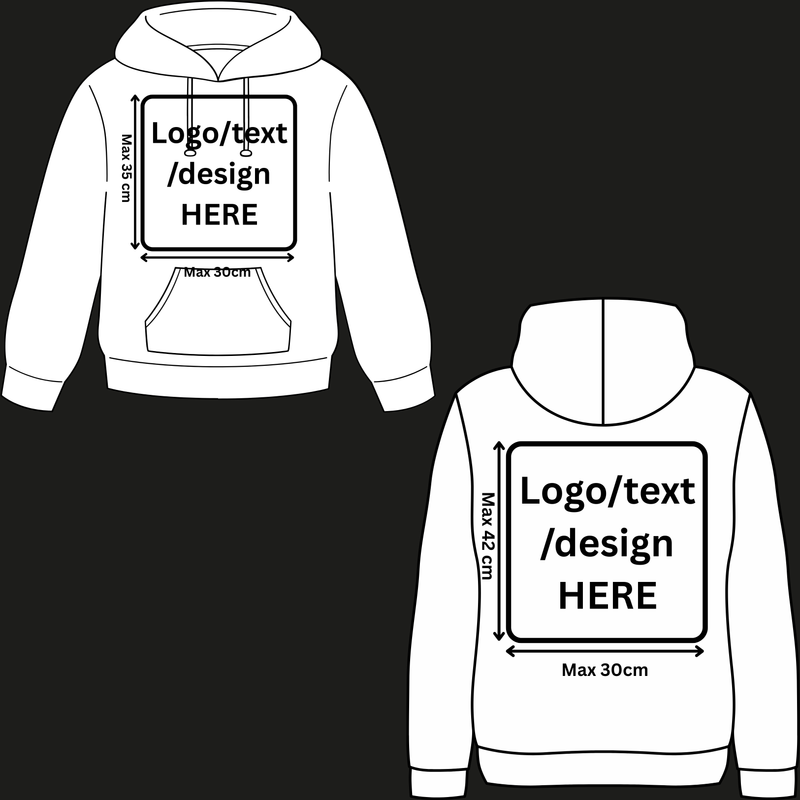 Customised Hoodies, Front & Back Print