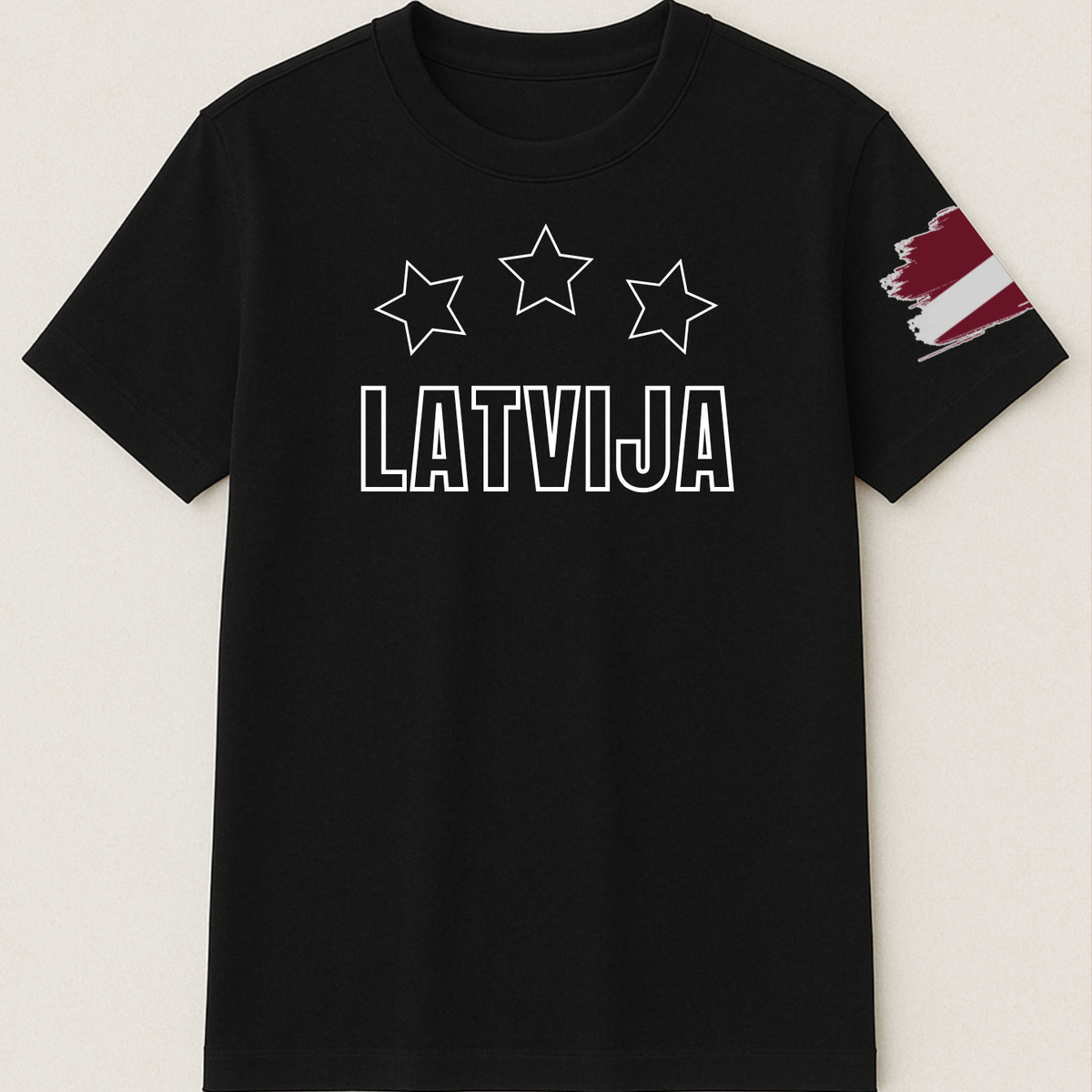 Latvijas Fanu T-krekls - 3 Zvaigznes