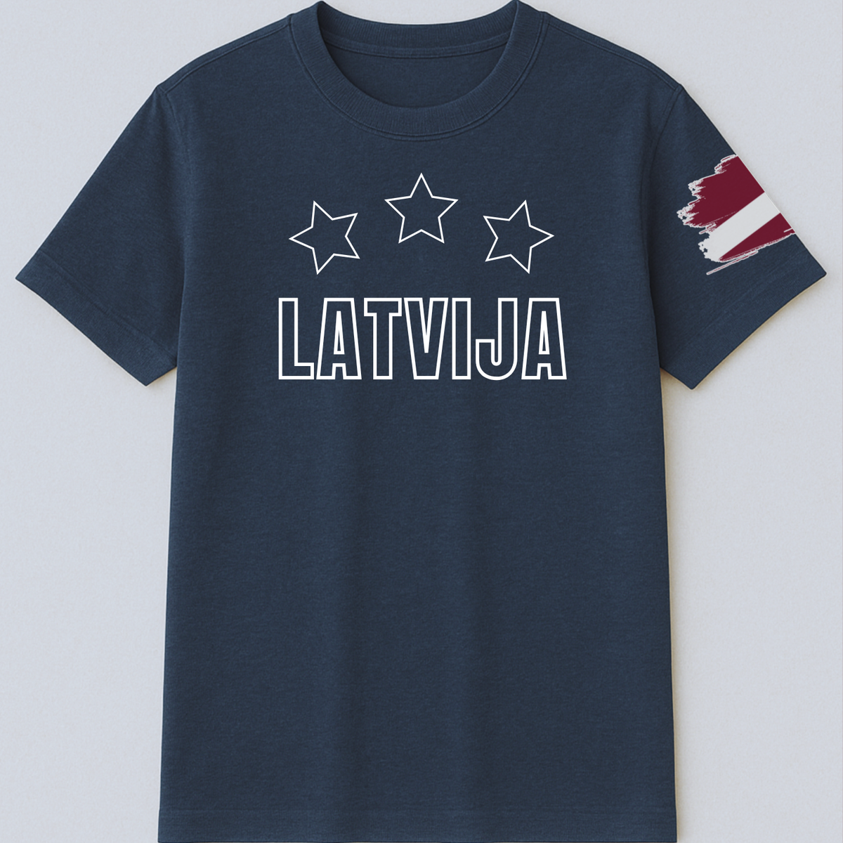 Latvijas Fanu T-krekls - 3 Zvaigznes