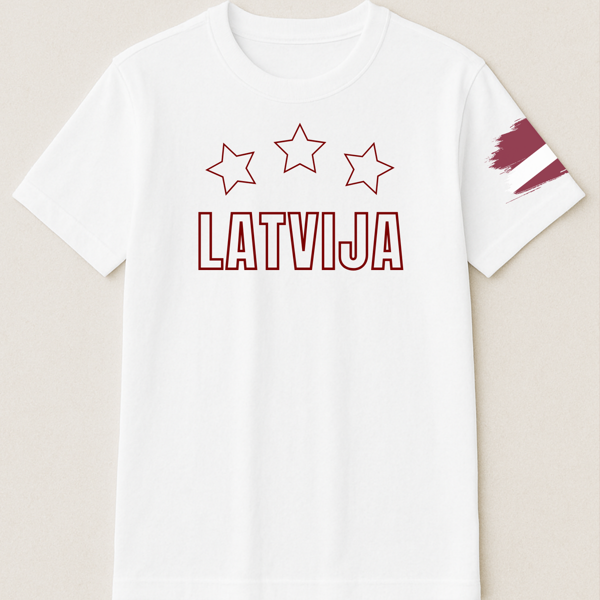 Latvijas Fanu T-krekls - 3 Zvaigznes