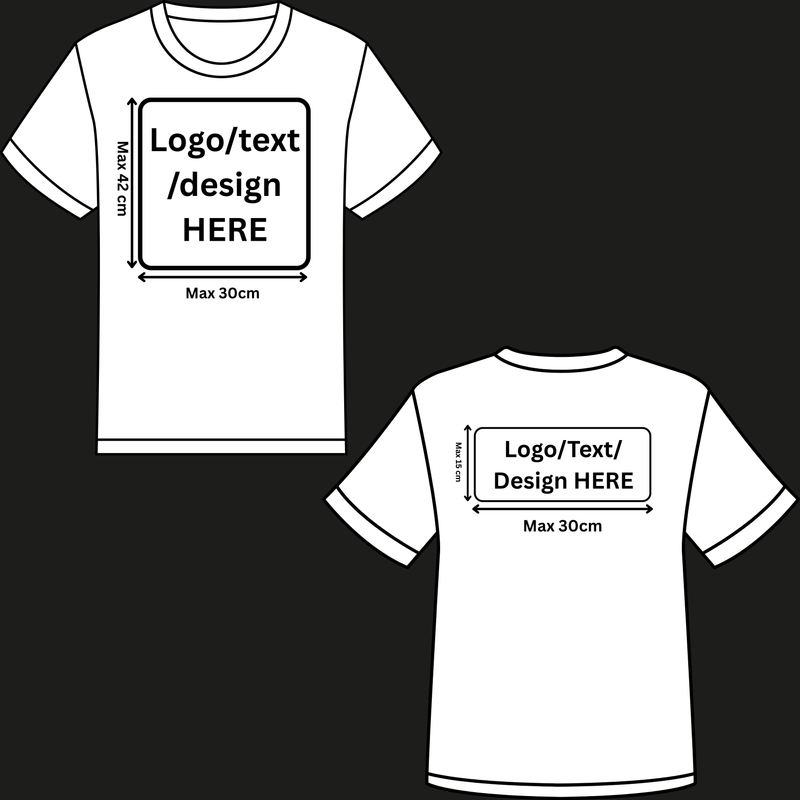 Customised T-Shirt, Front & Back Print