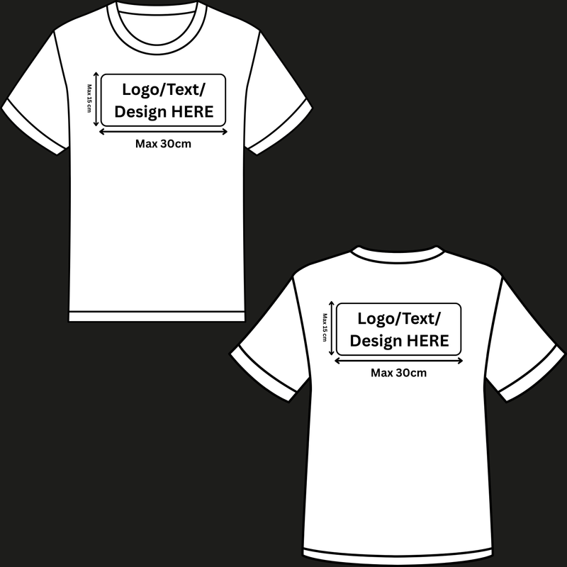 Customised T-Shirt, Front & Back Print