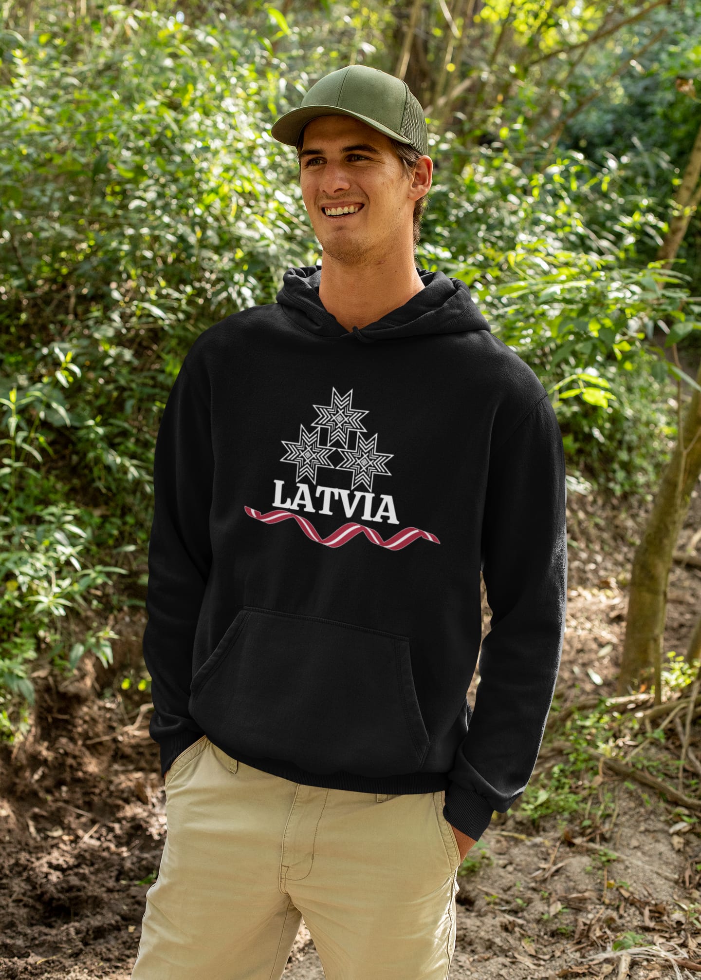 Latvijas 3 Zvaigznes - Latvia Stars Hoodie