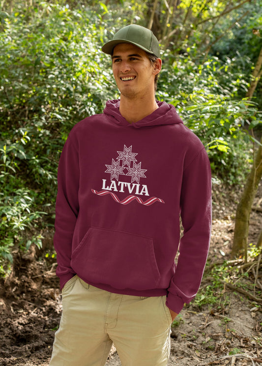 Latvijas 3 Zvaigznes - Latvia Stars Hoodie