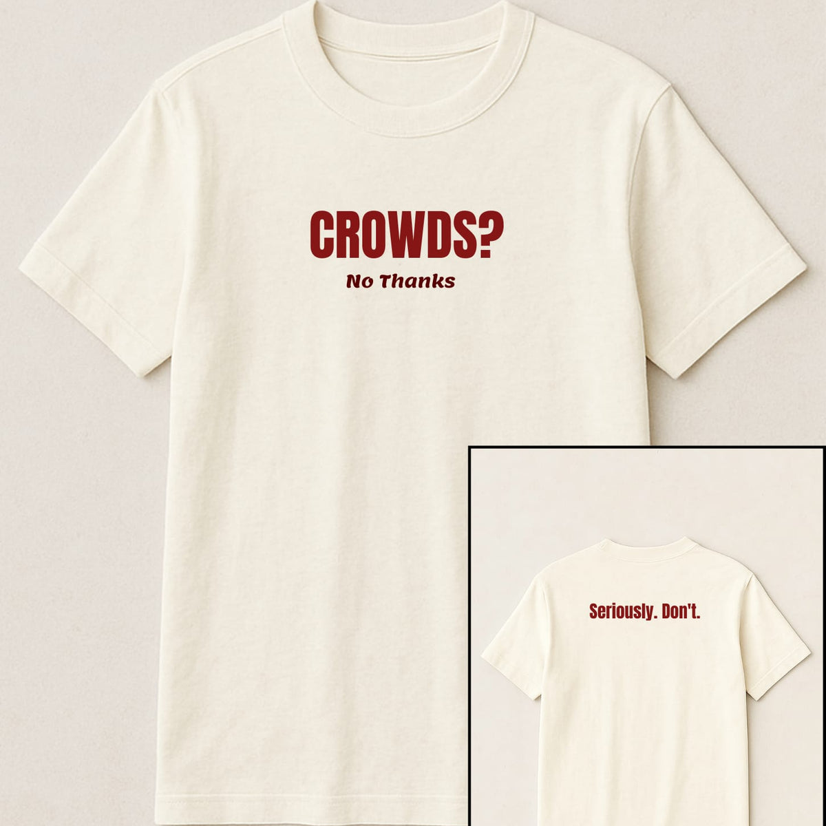 Crowds? No , thanks!