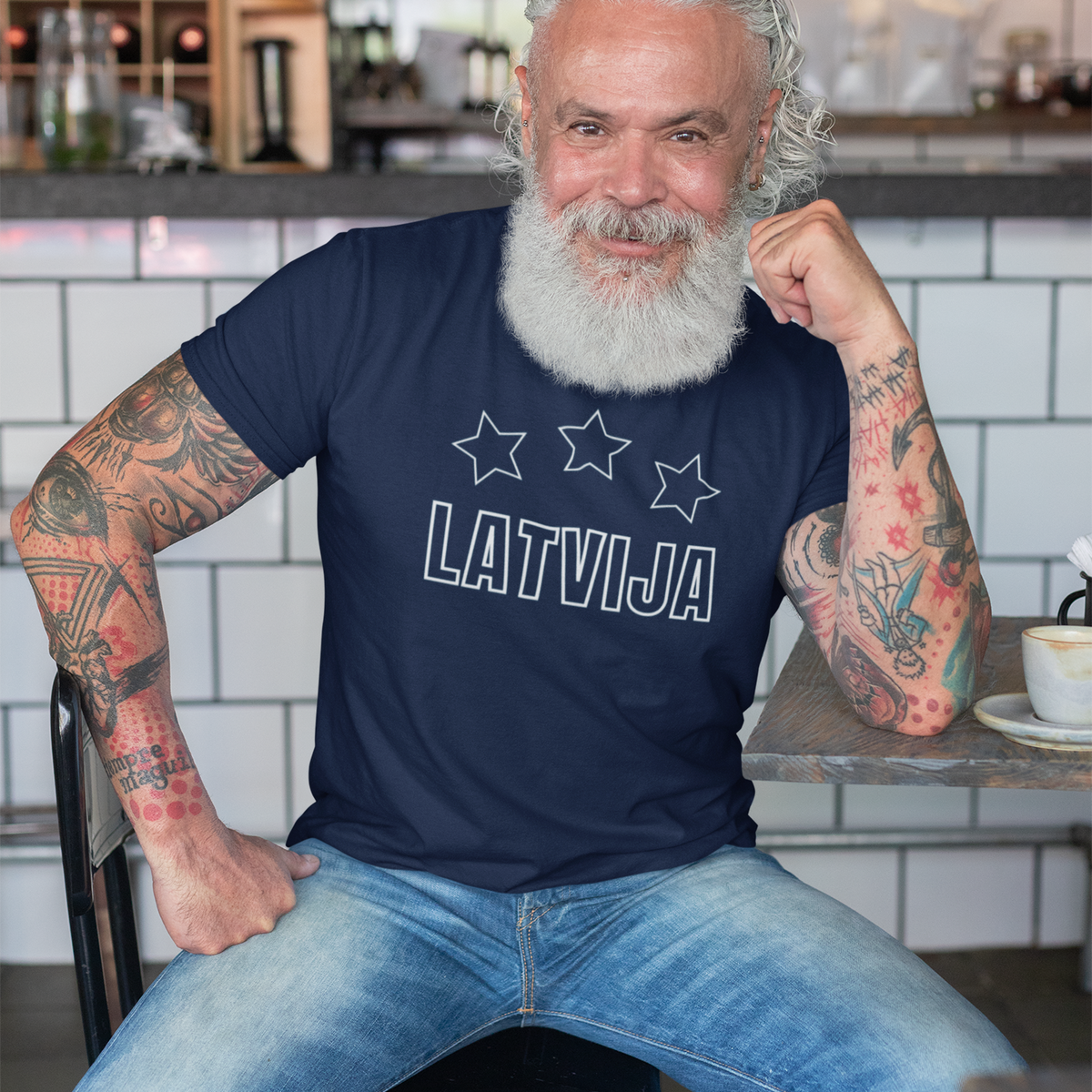 Latvijas Fanu T-krekls - 3 Zvaigznes